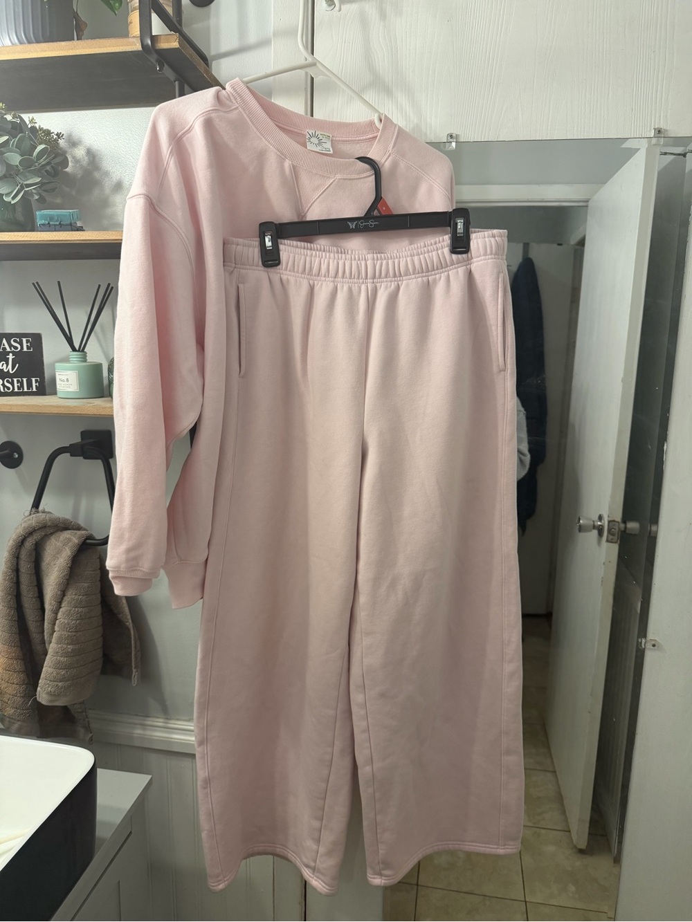 Offline by Aerie Crewneck and Wide-Leg Joggers